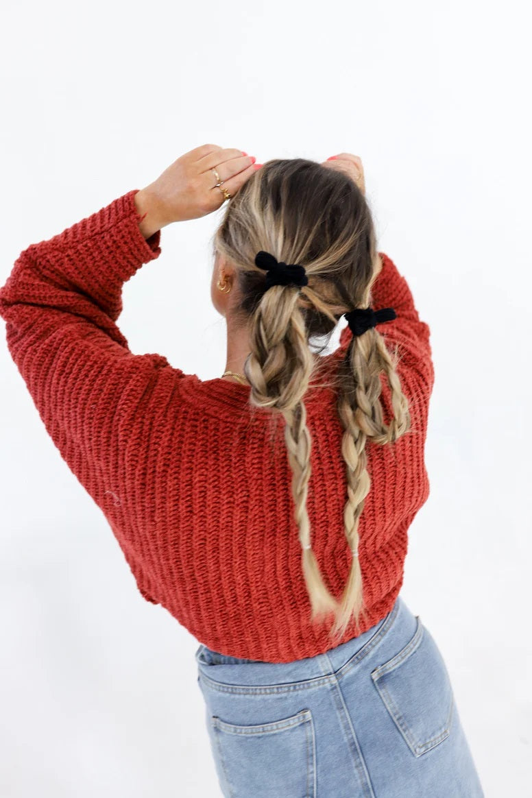 KAXI Bow Slick Back Ponytails