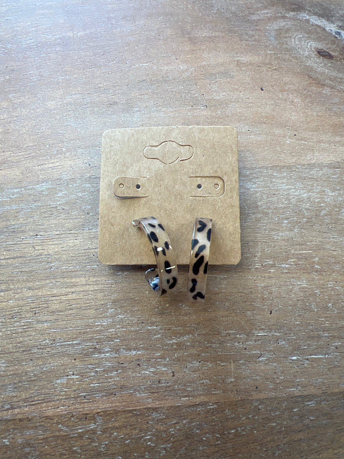 Cheetah Hoop Earrings