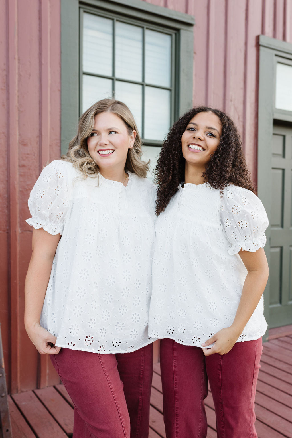 Tilly Eyelet Top
