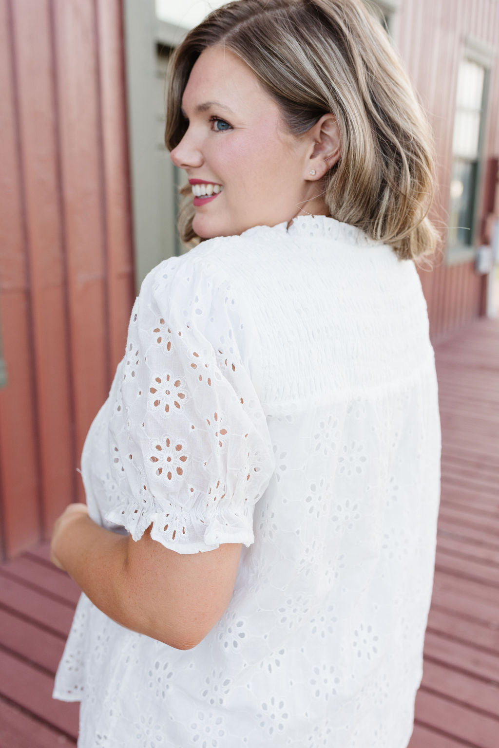 Tilly Eyelet Top
