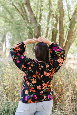 Astrid Top in Indigo Arashi Twist