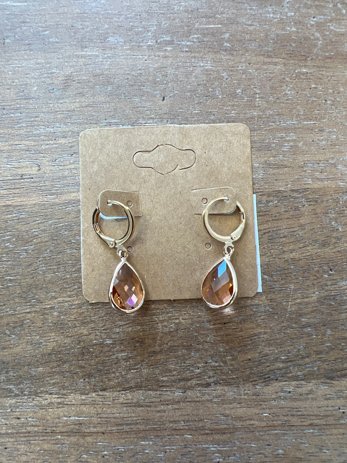 Amber Drop Earrings