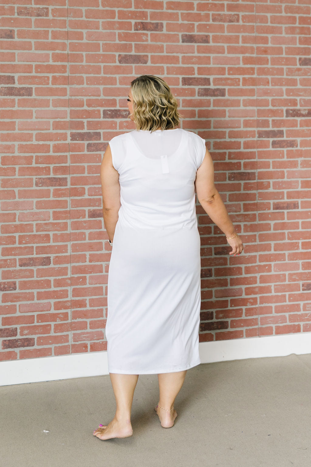White Maxi Slip