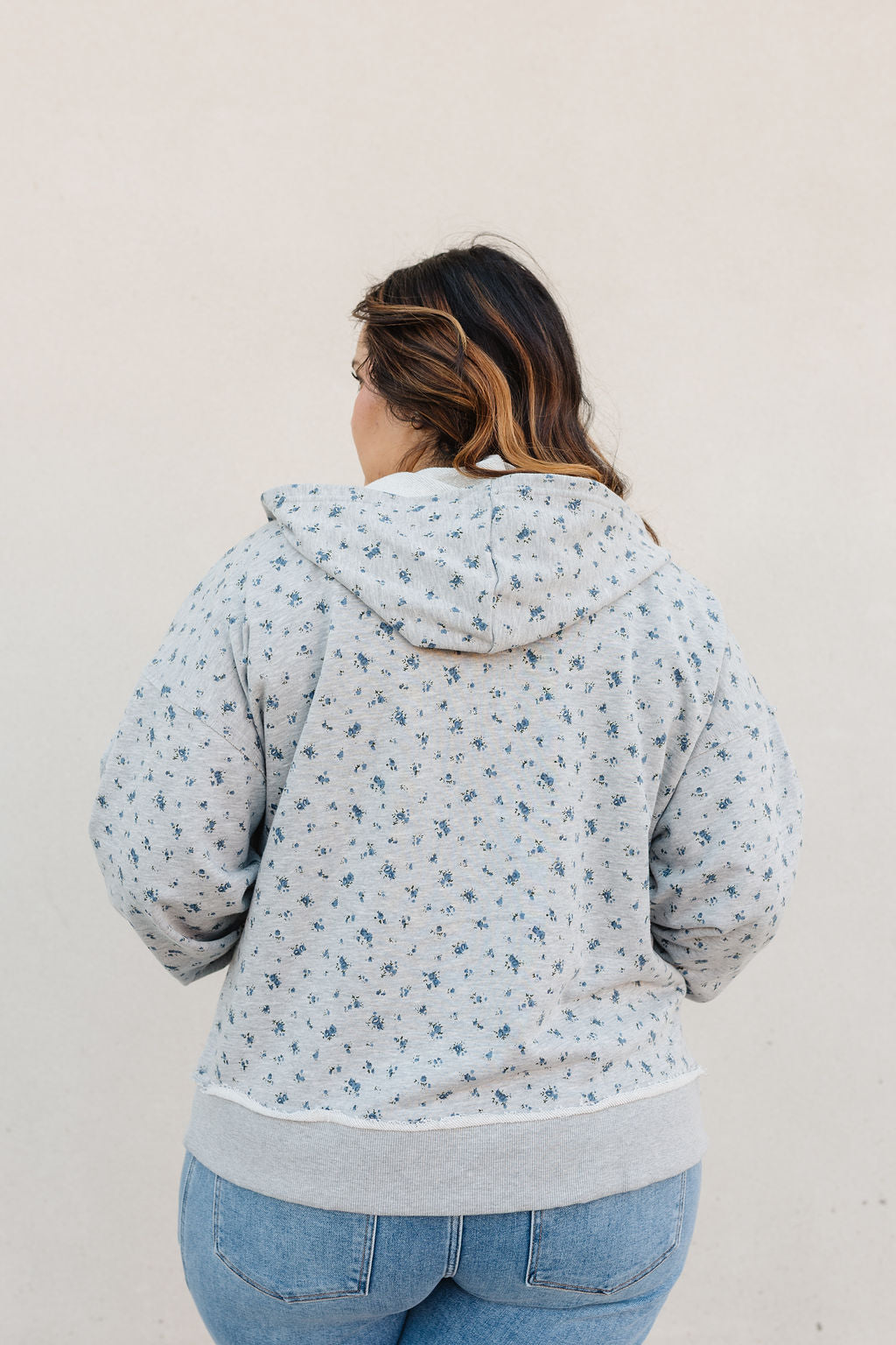Parker Floral Zipper Hoodie