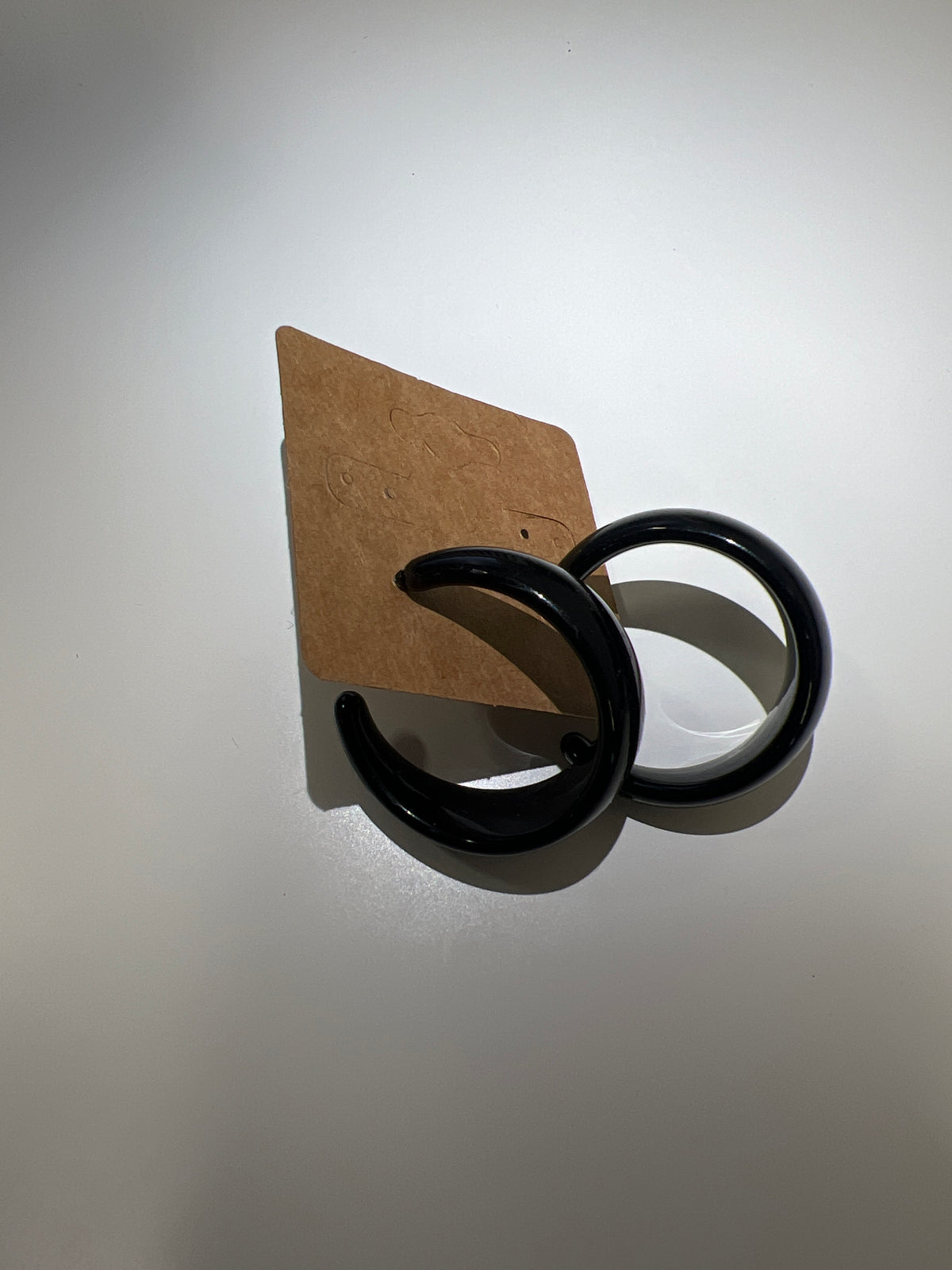 Onyx Hoop Earrings