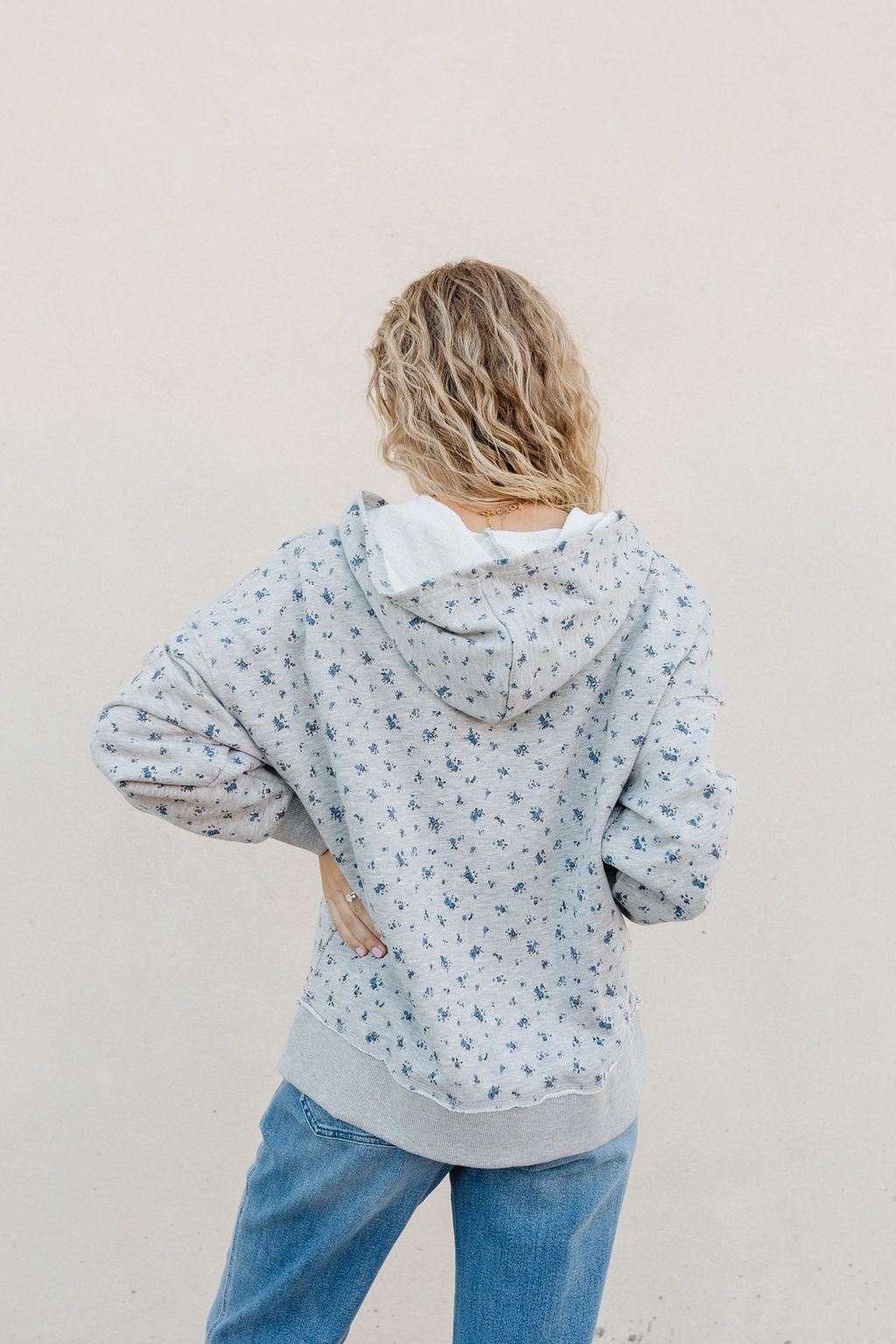 Parker Floral Zipper Hoodie