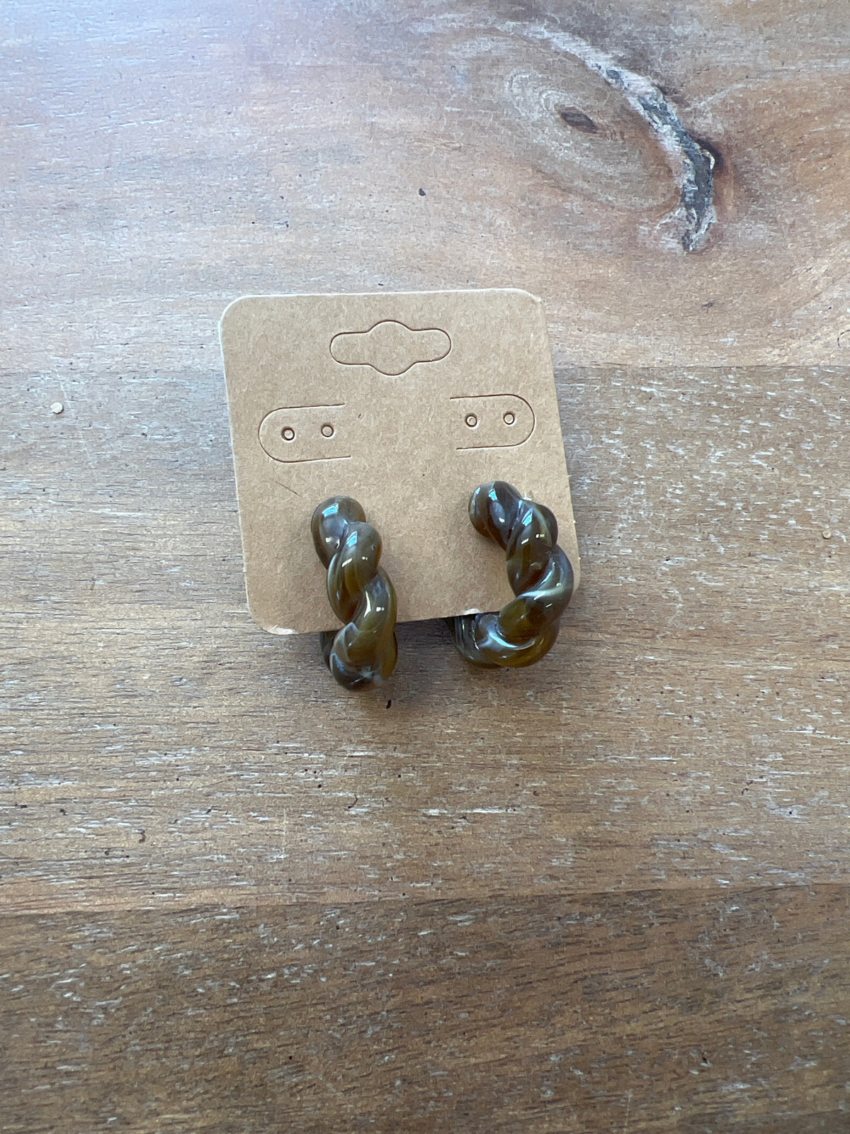 Marble Twist Hoop earrings