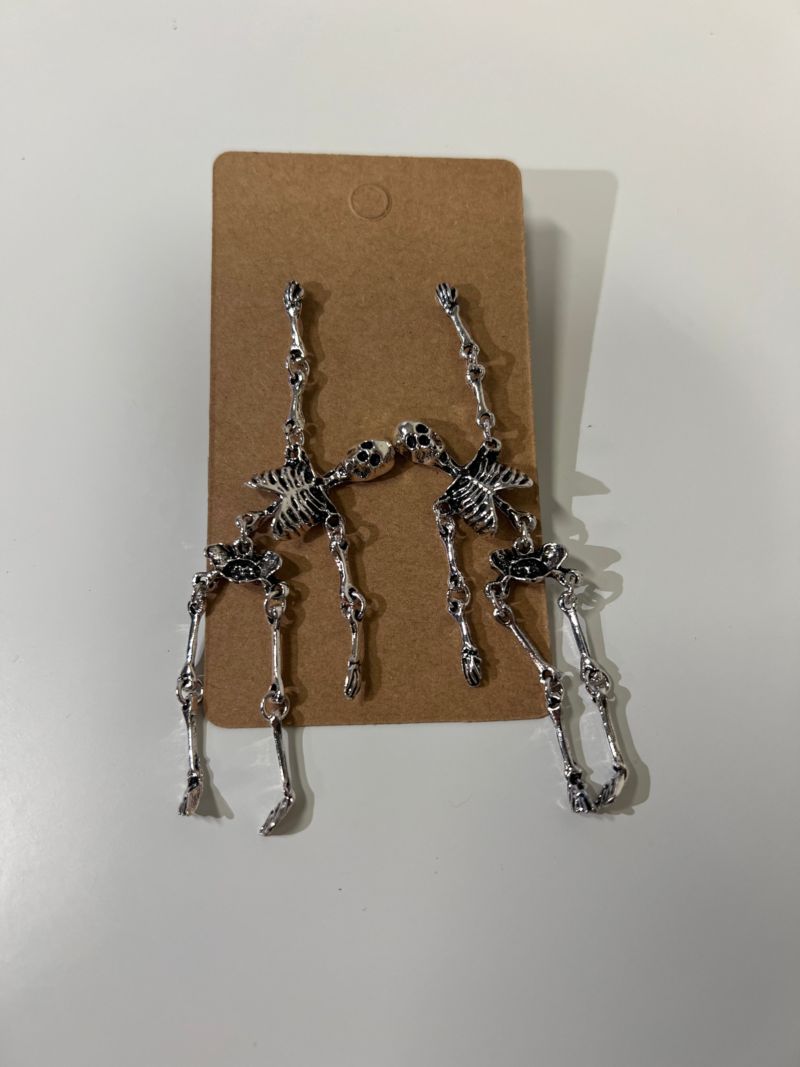 Large Skeleton Earrings