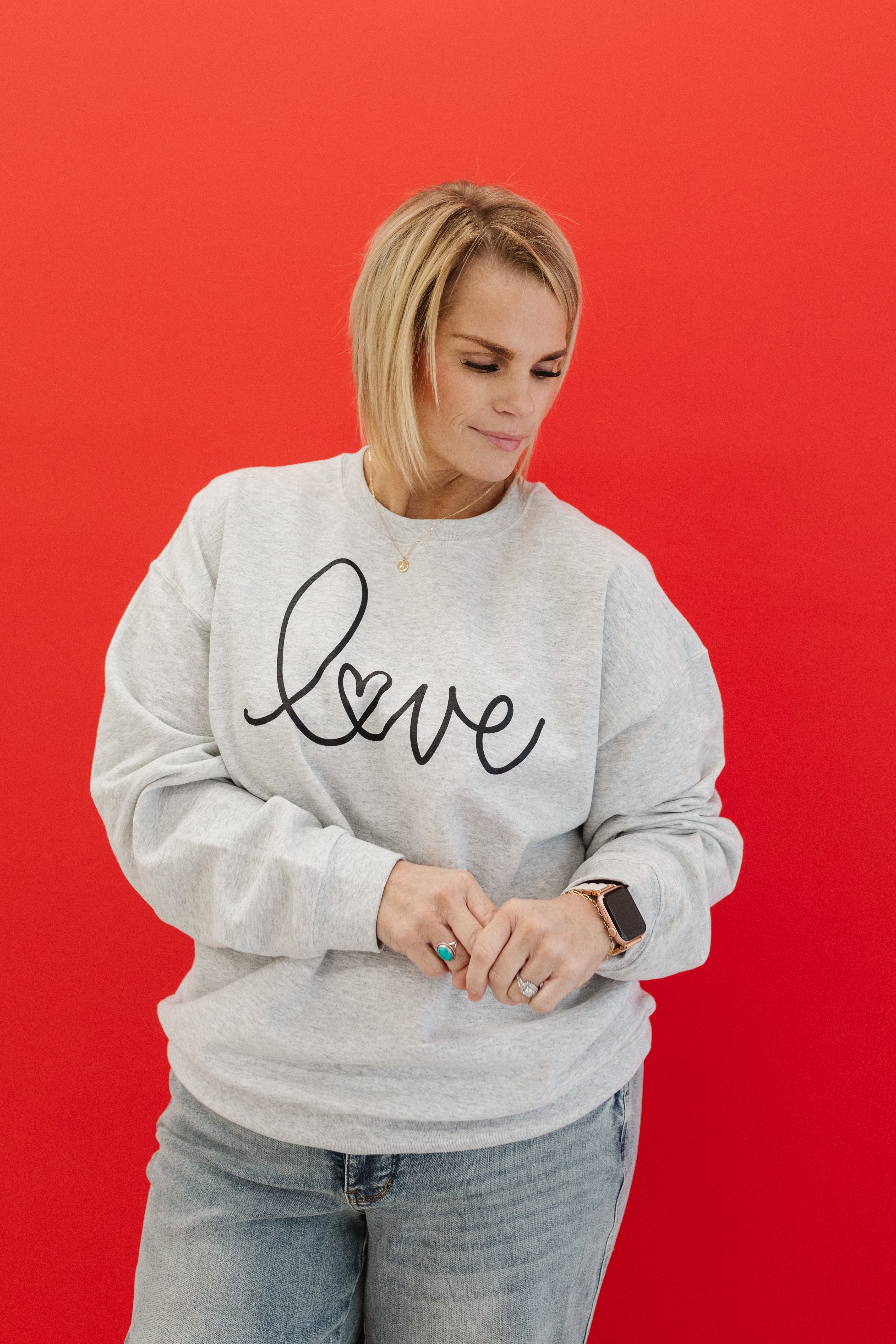 Love Sweatshirt (S to L Left)