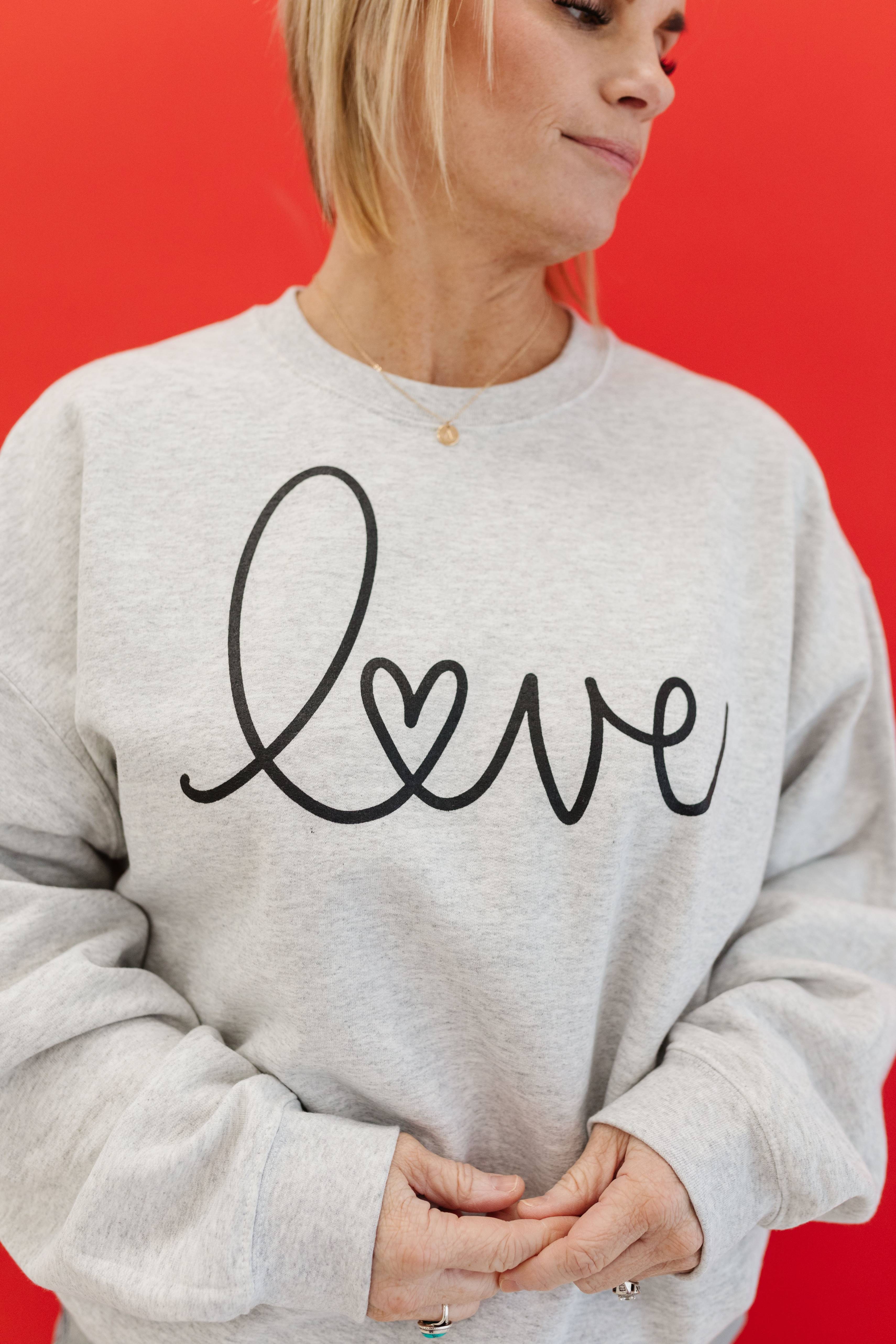 Love Sweatshirt (S to L Left)