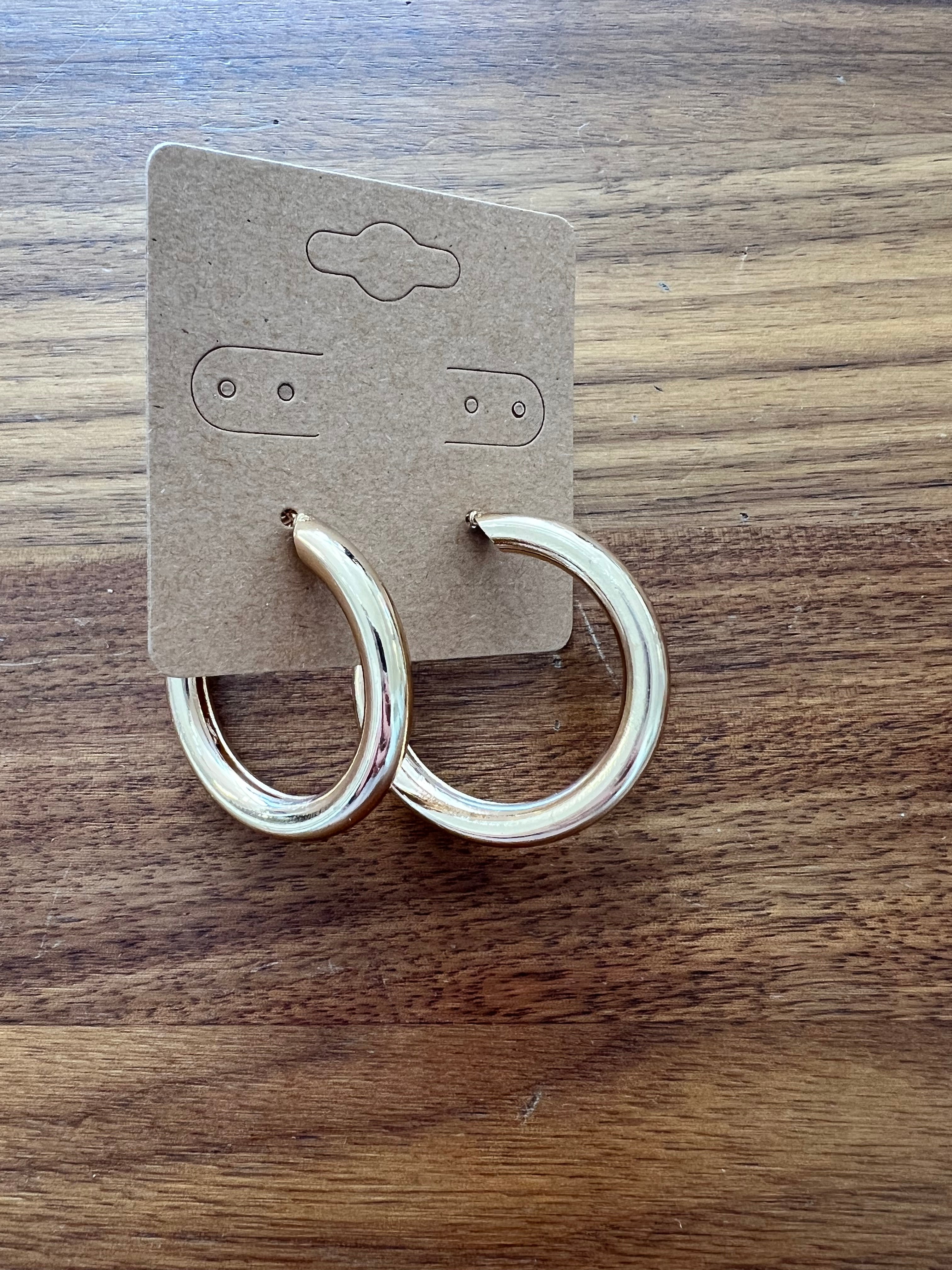 Large Chunky Hoop Earrings