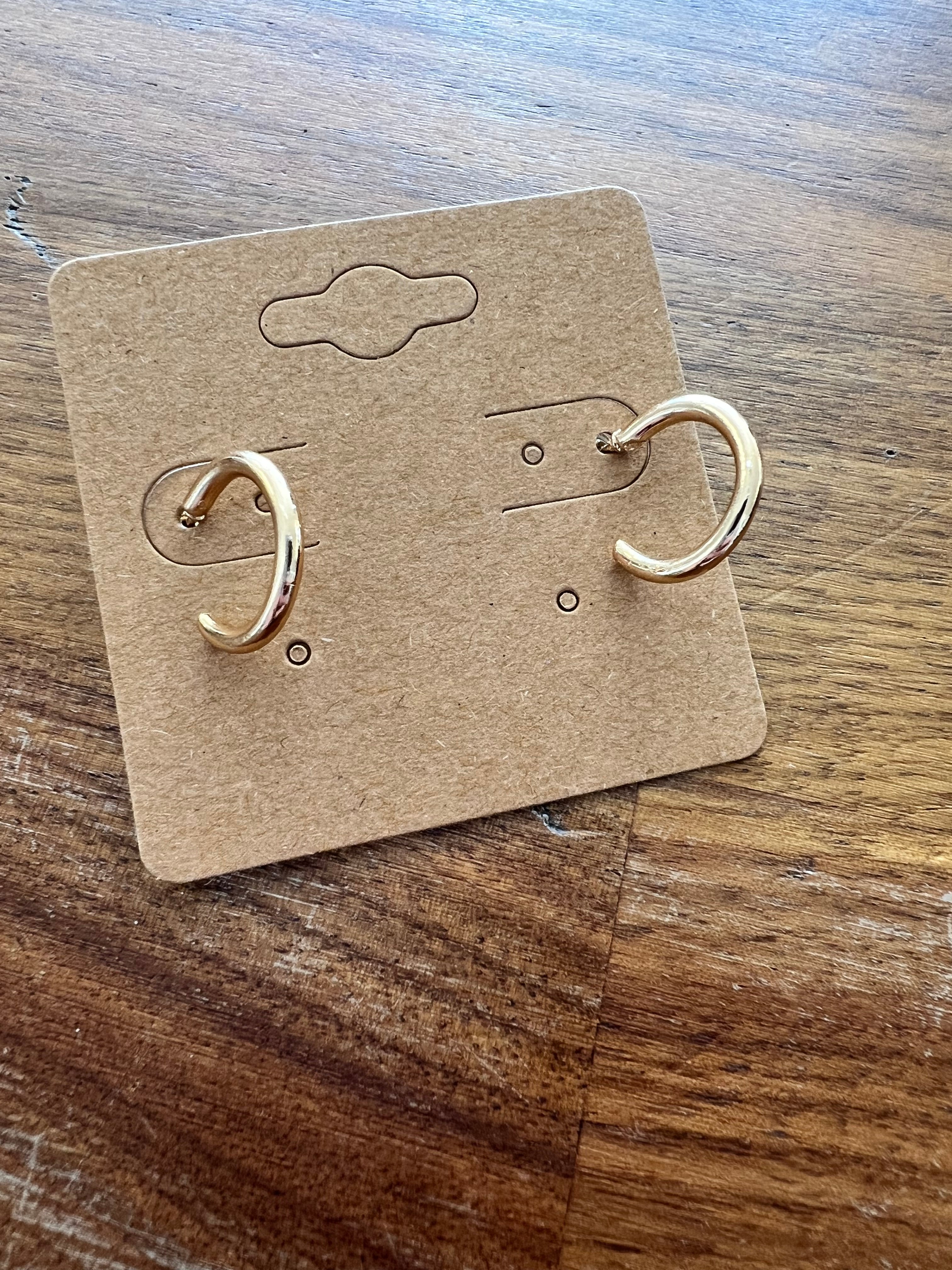 Mini Chunky Hoop Earrings