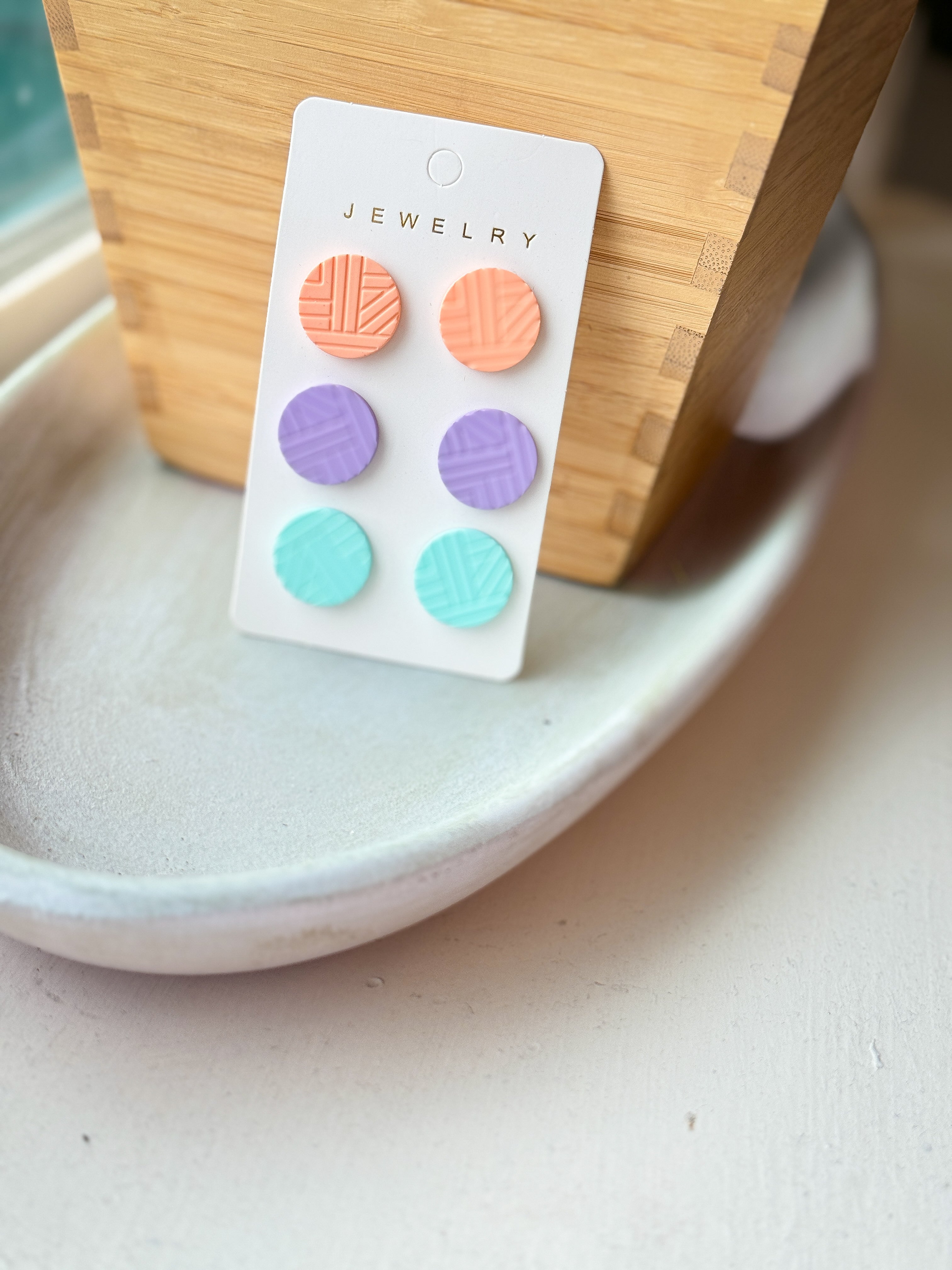 Springtime Button Earrings