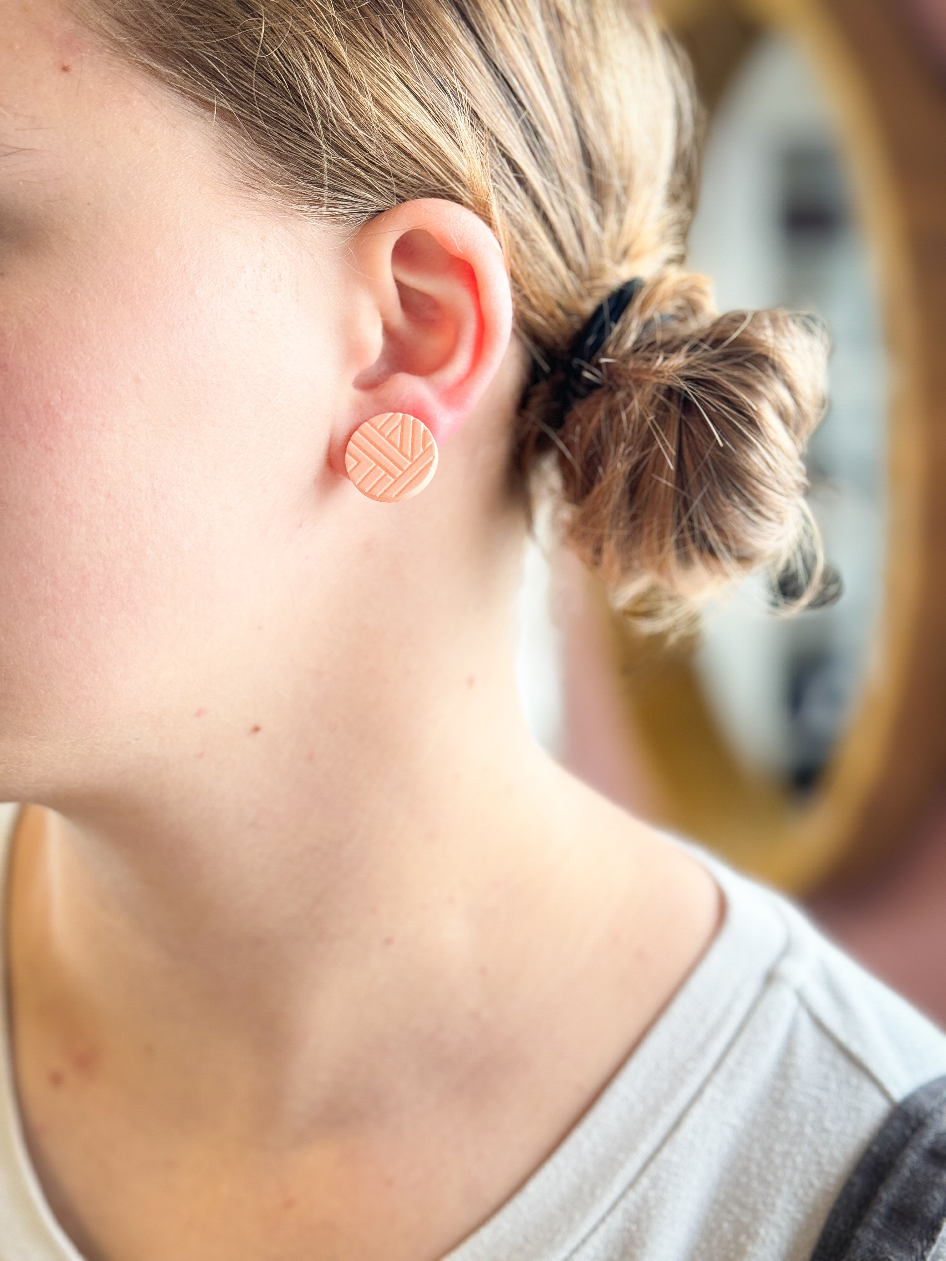 Springtime Button Earrings