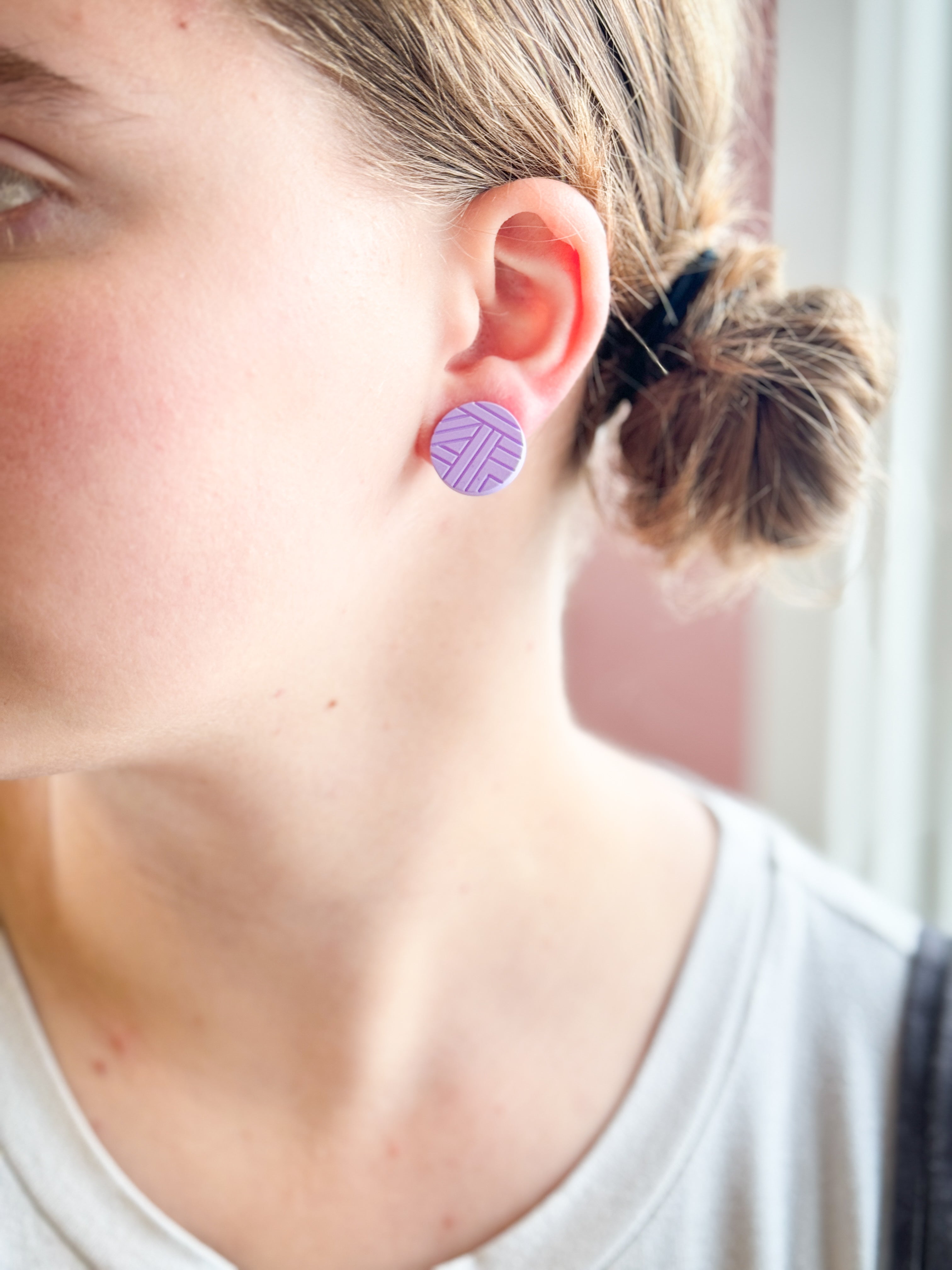 Springtime Button Earrings