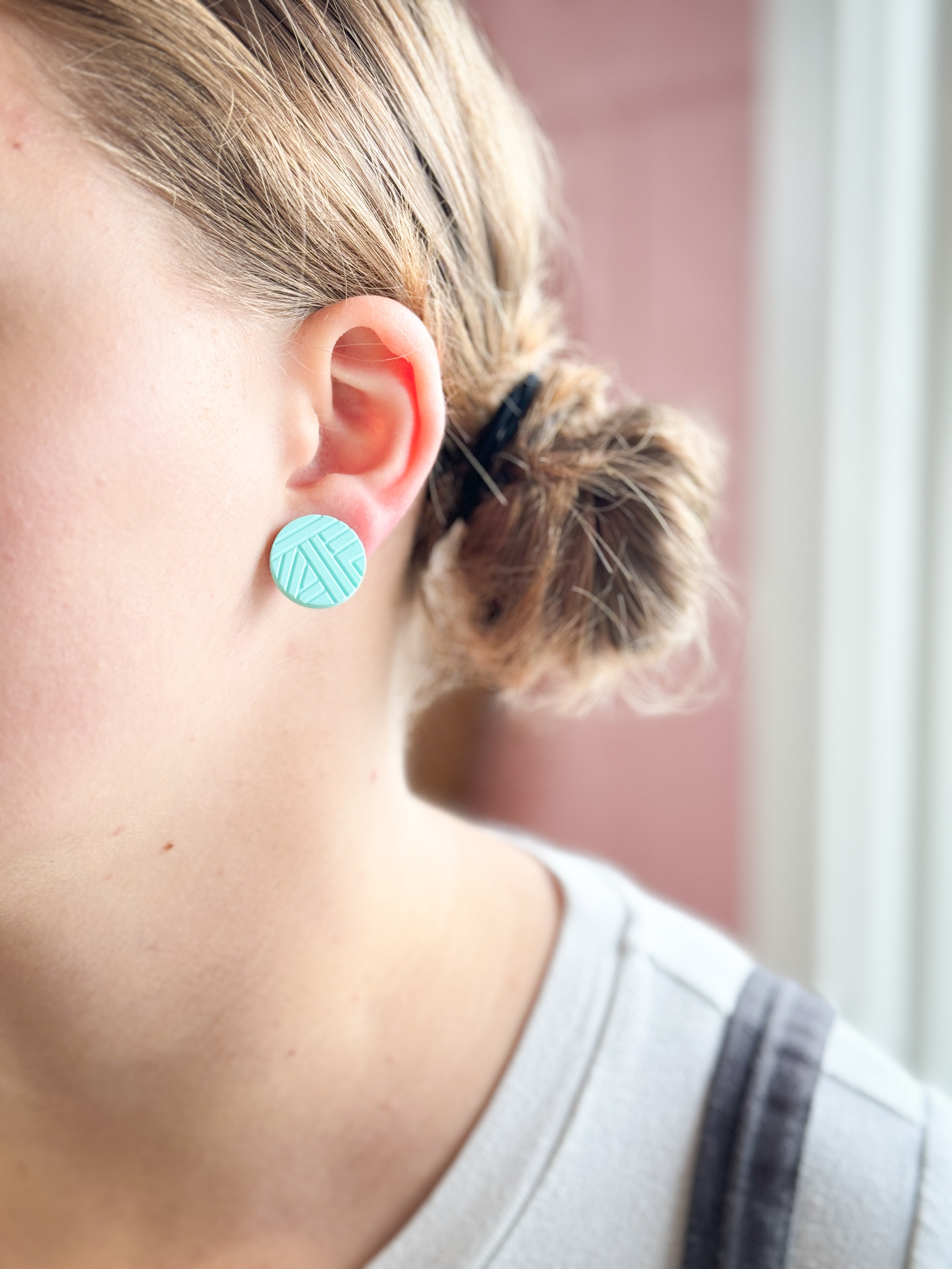 Springtime Button Earrings