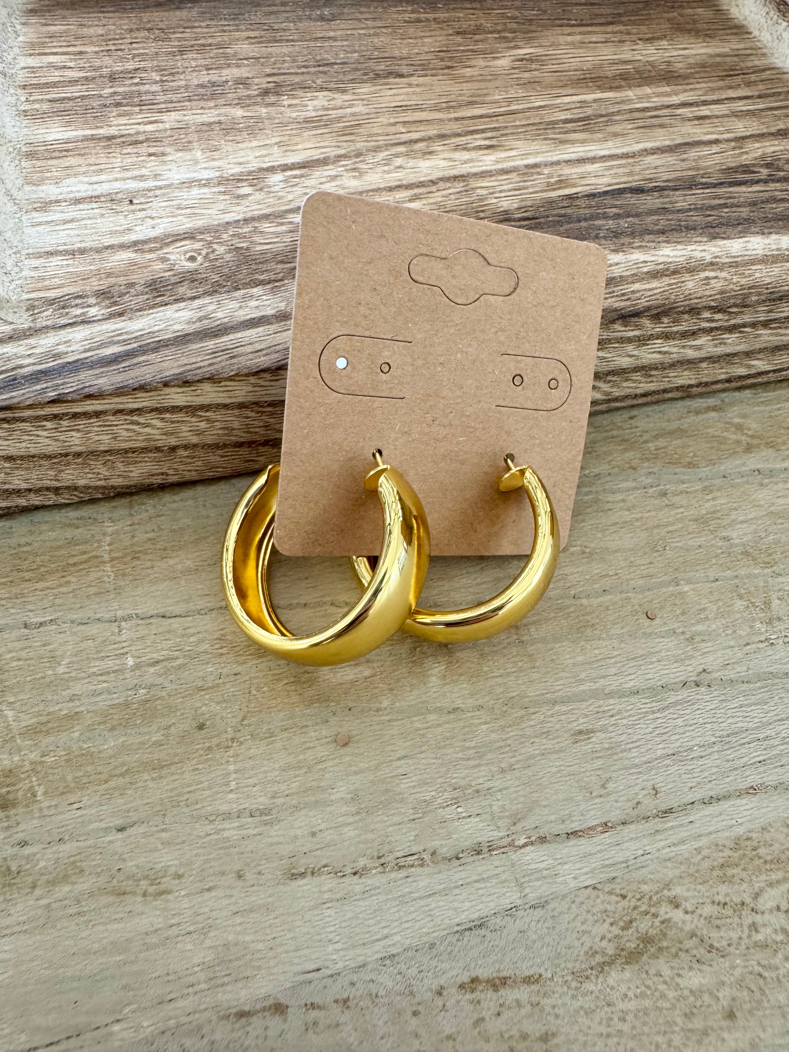 Chunky Hoop Earrings