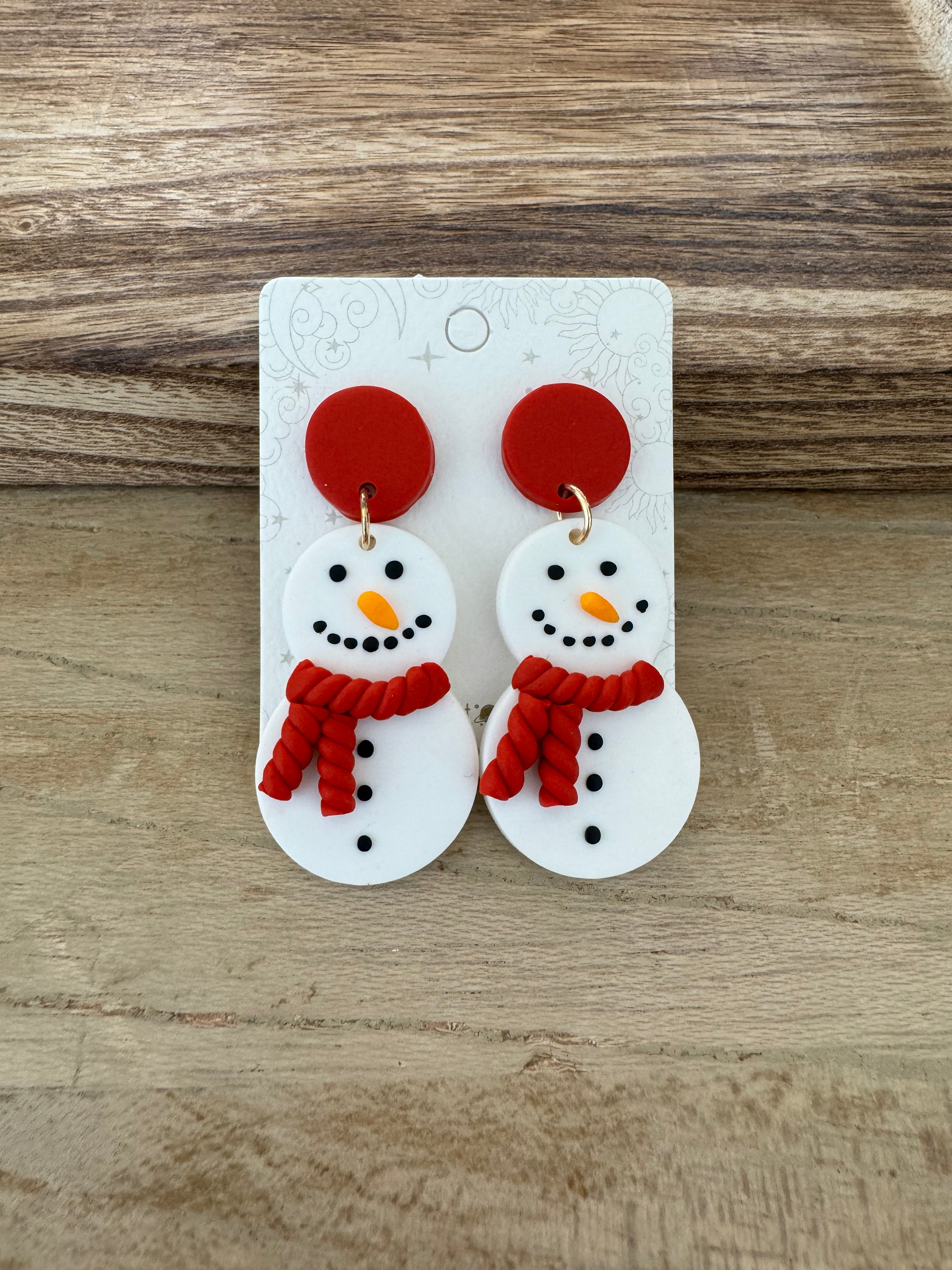 Once There Was A Snowman Earrings