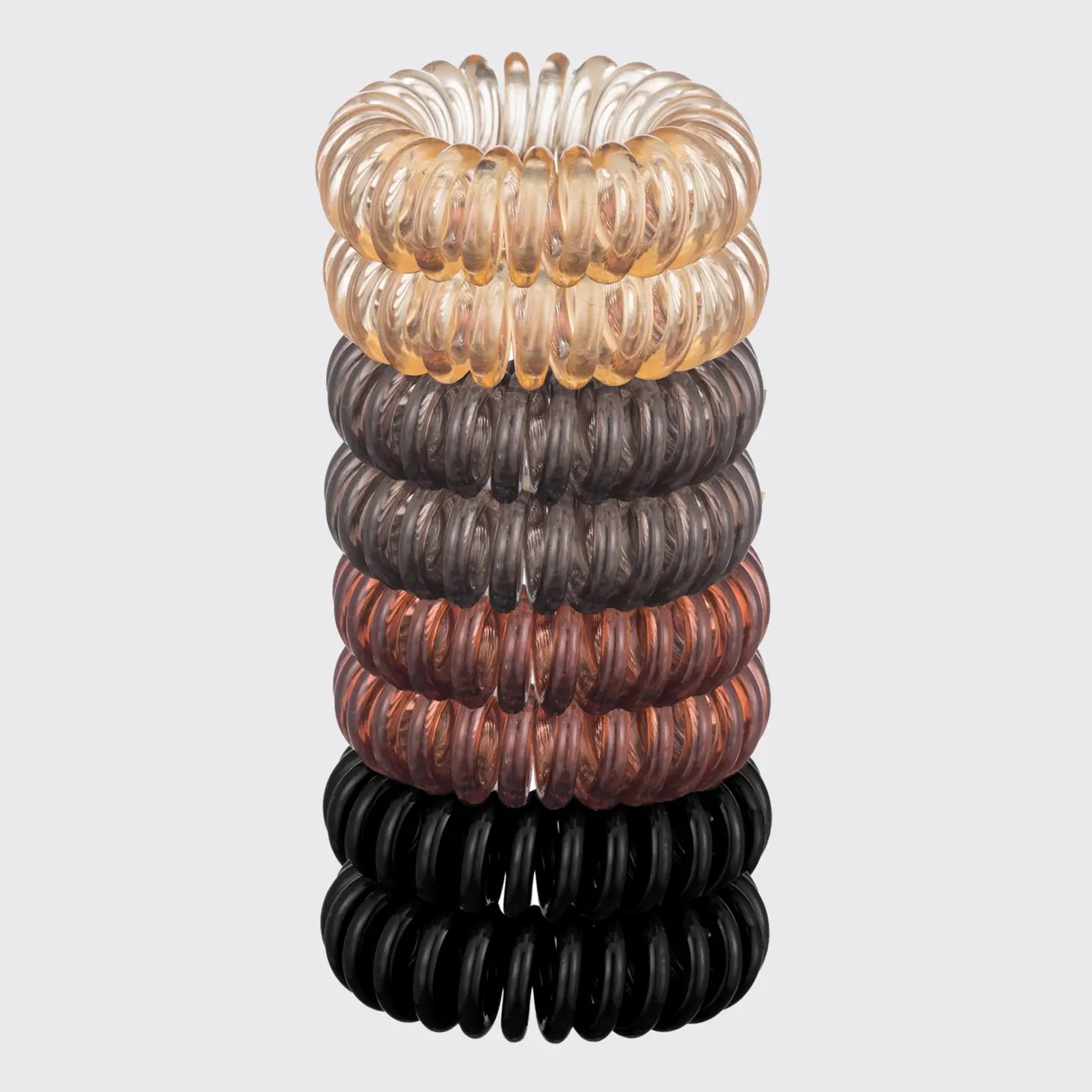 Kitsch Élastiques à cheveux en spirale - Paquet de 8