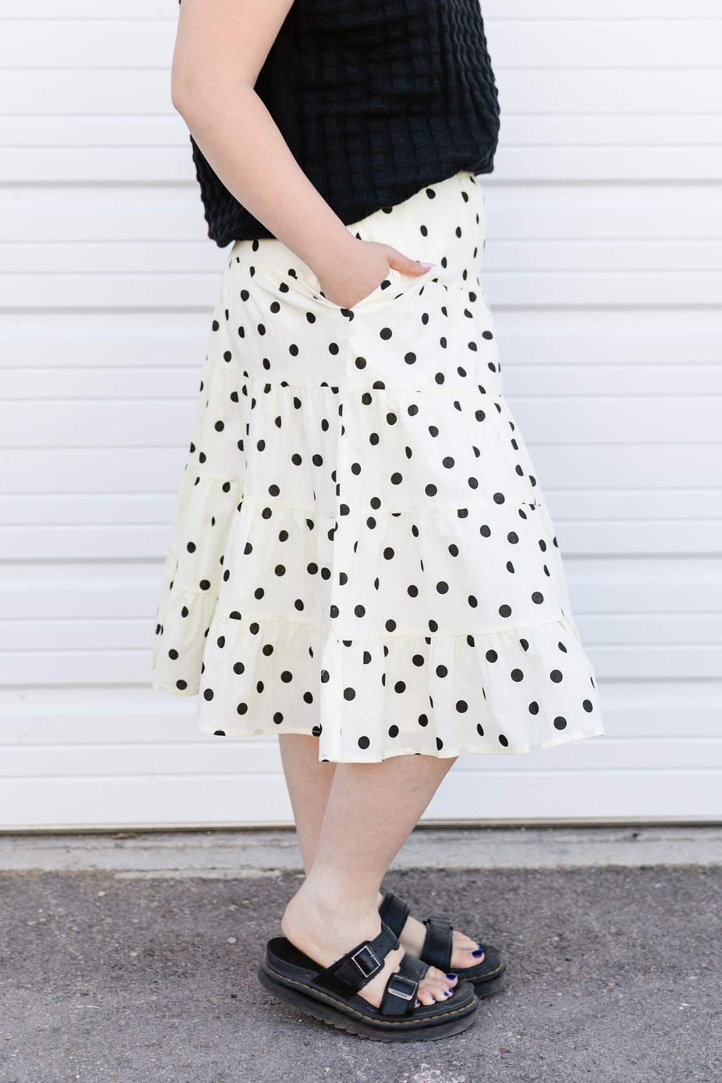 Dot Midi Skirt