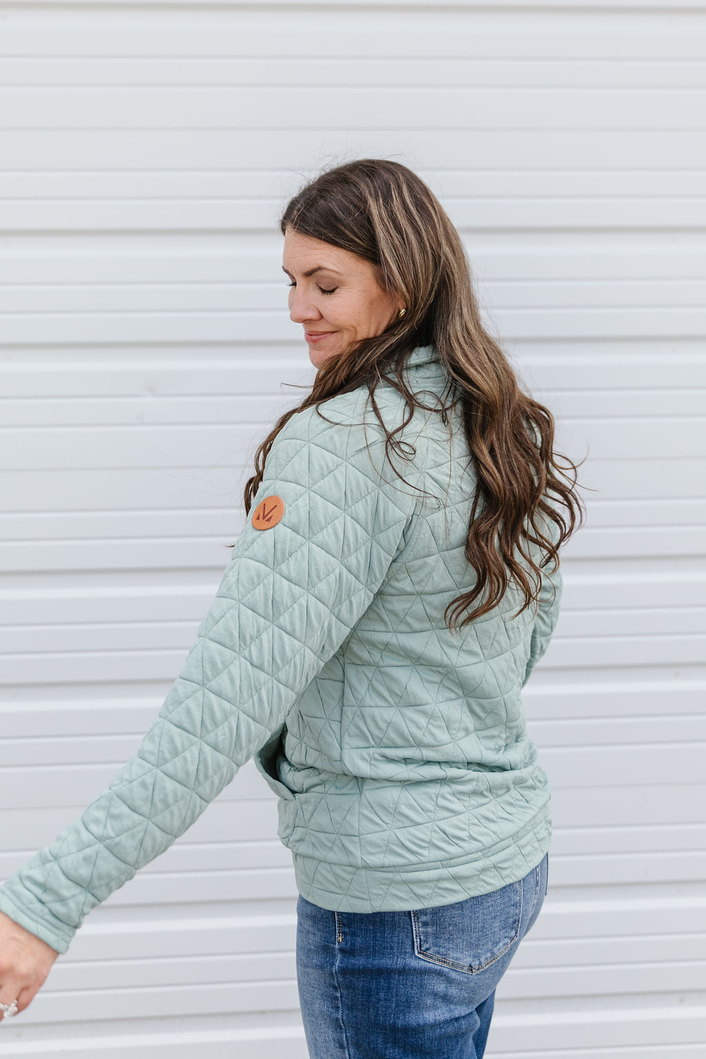 Sage Quilted Top
