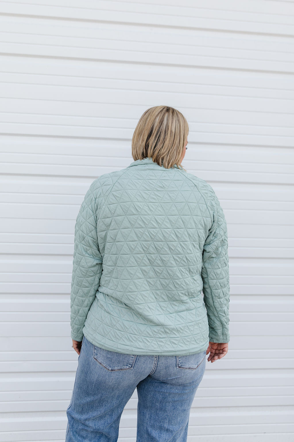 Sage Quilted Top