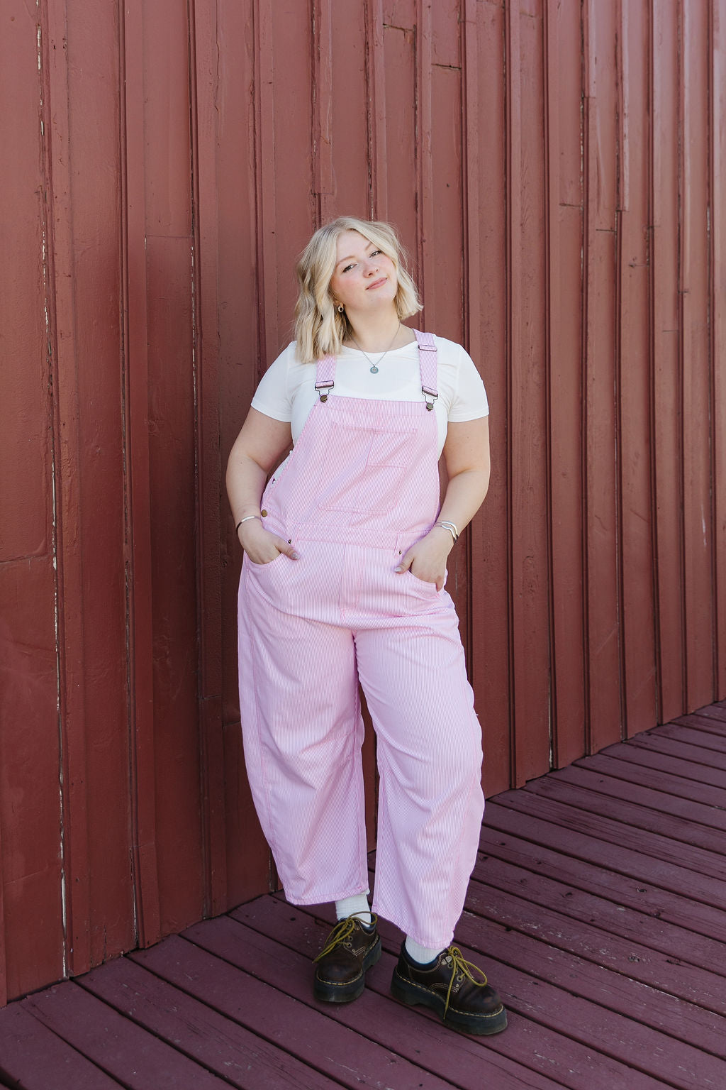 Meredith Overalls In Pink