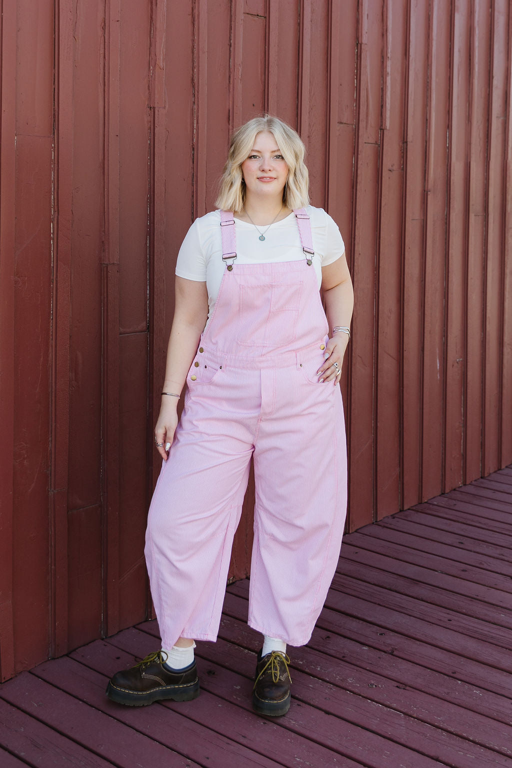 Meredith Overalls In Pink