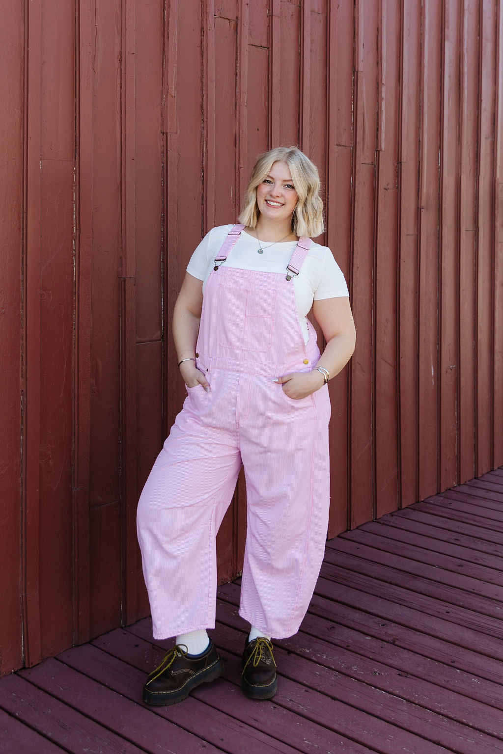 Meredith Overalls In Pink