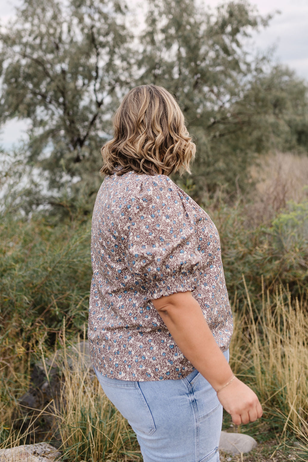 Cordie Floral Top (S to L Left)