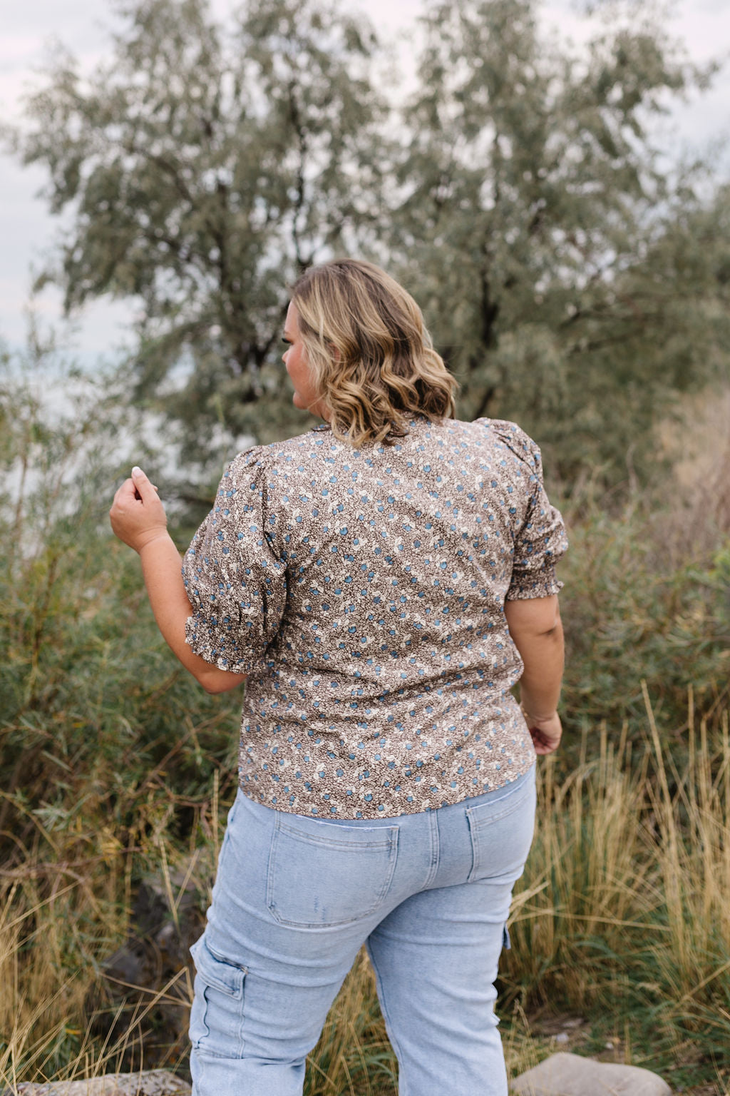 Cordie Floral Top (S to L Left)