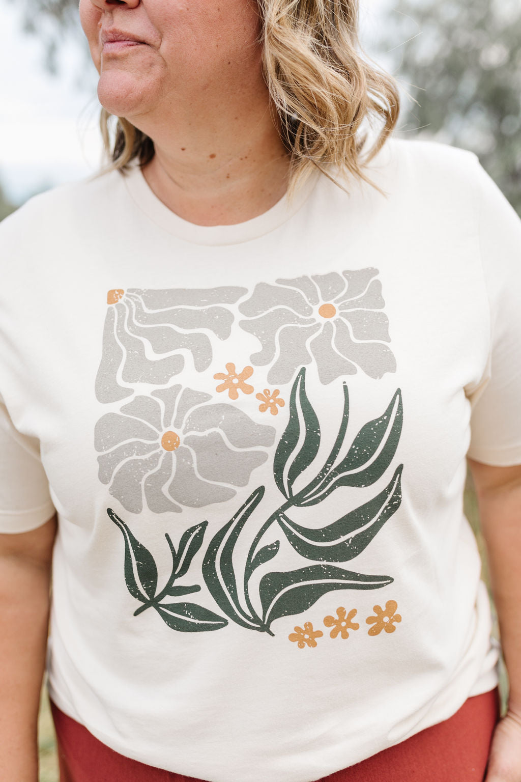 Fall Floral Graphic Tee