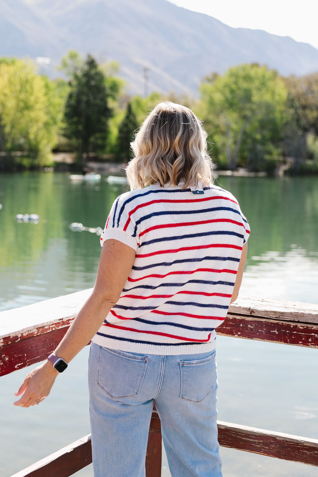 Red White And Blue Top