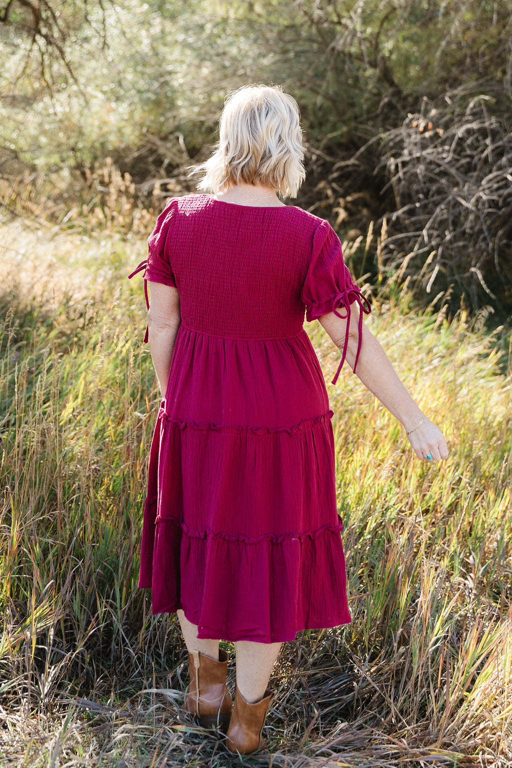 Isla in Raspberry Red