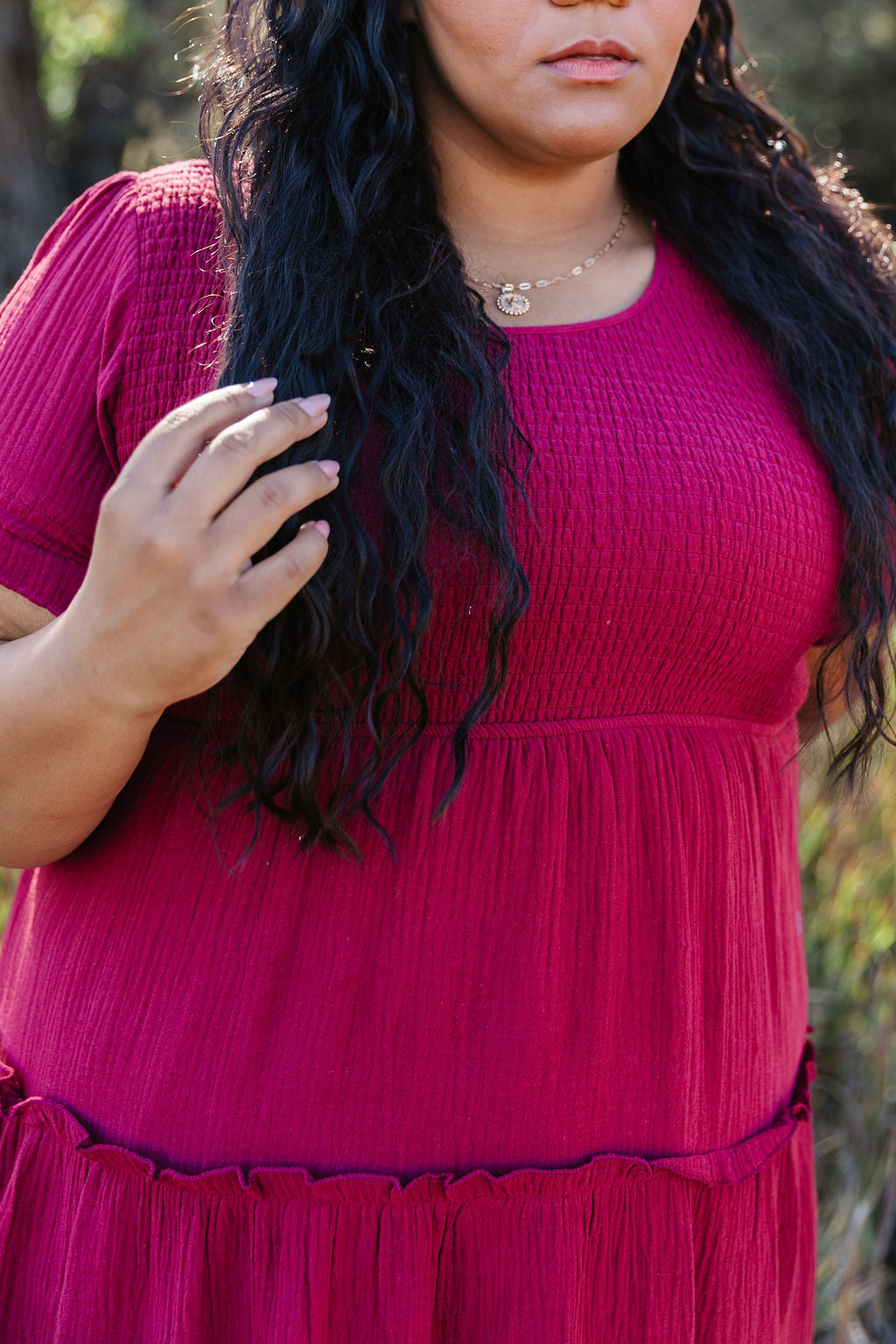 Isla in Raspberry Red