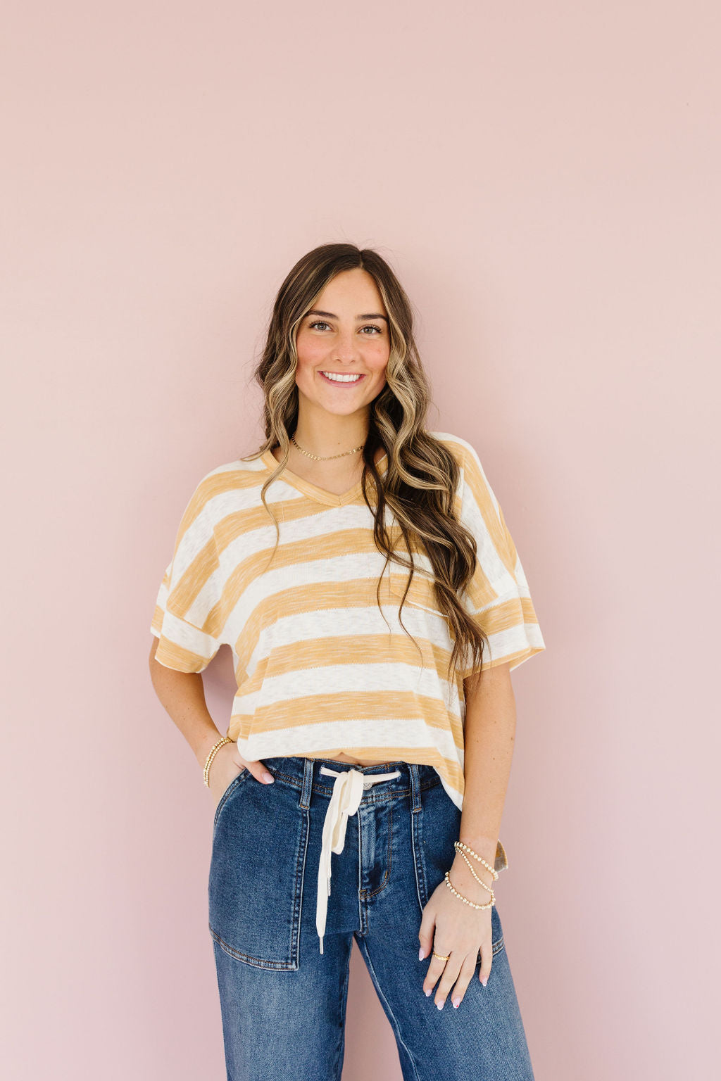 Evelyn Striped Top