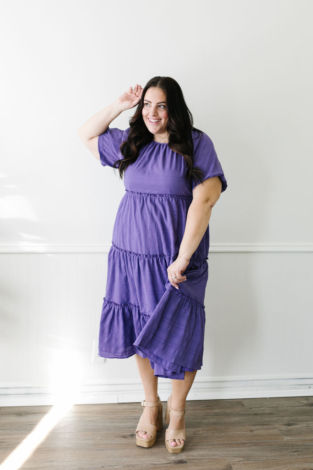 Serena Midi In Purple *ALL SALES FINAL*