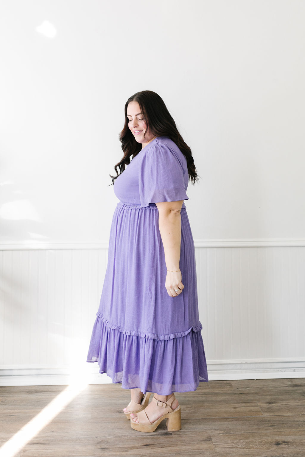 Cadence Maxi (Purple & White)