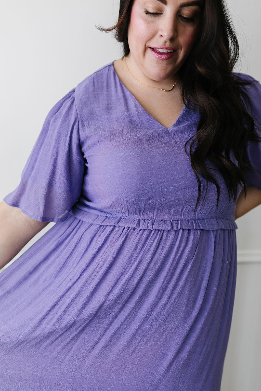 Cadence Maxi (Purple & White)