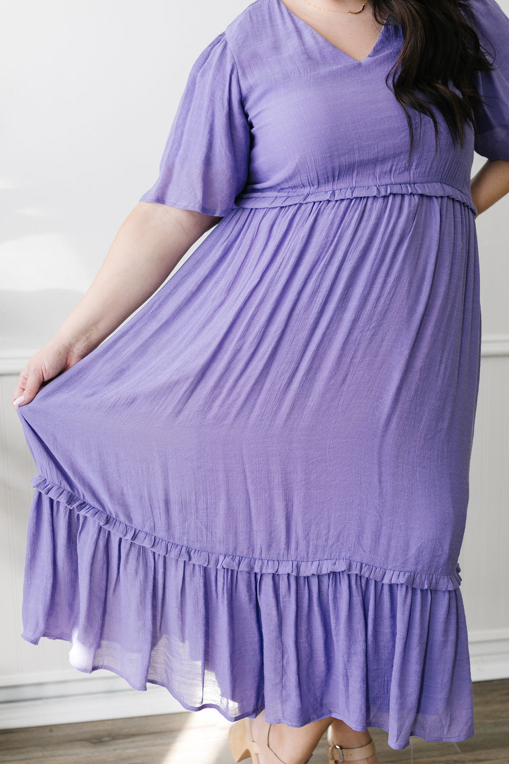 Cadence Maxi (Purple & White)