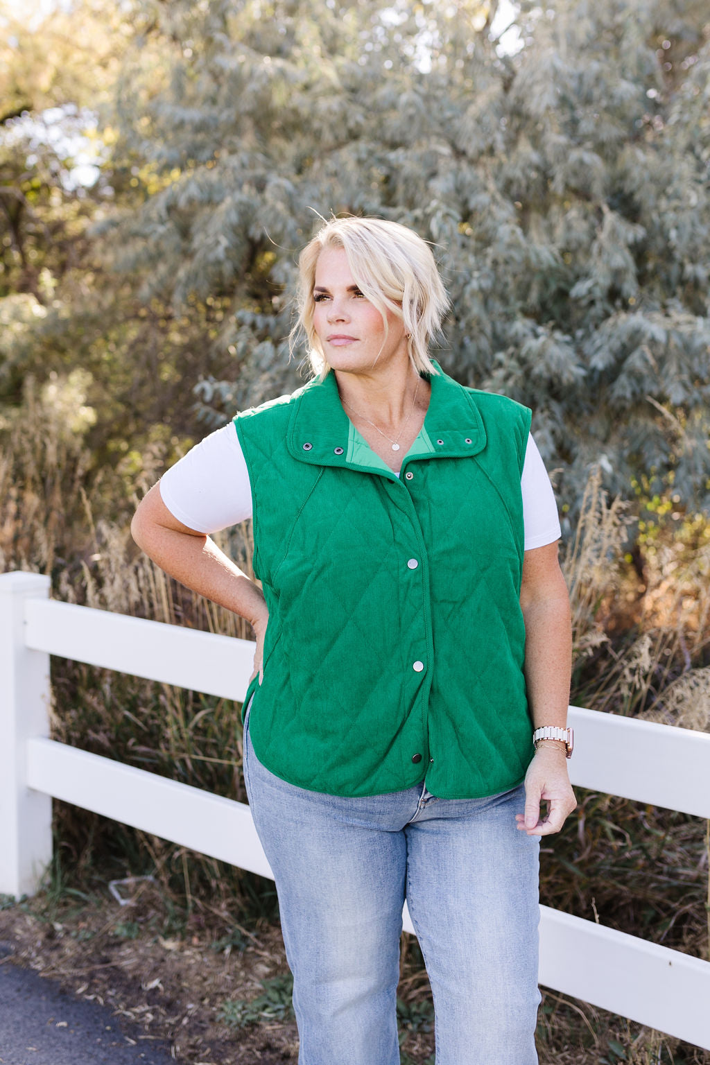 Joanie Vest In Green