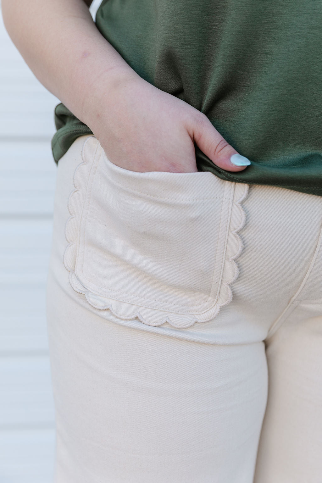 Parker Jeans (Cream or Tan)