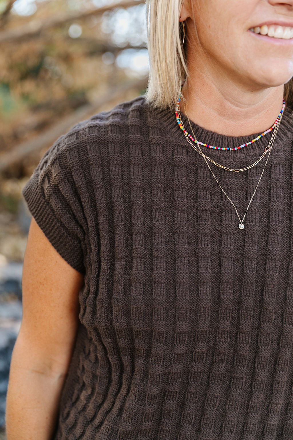 Kelly Top In Brown
