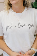 PS I Love You Tee (S M 2x 3x Left)