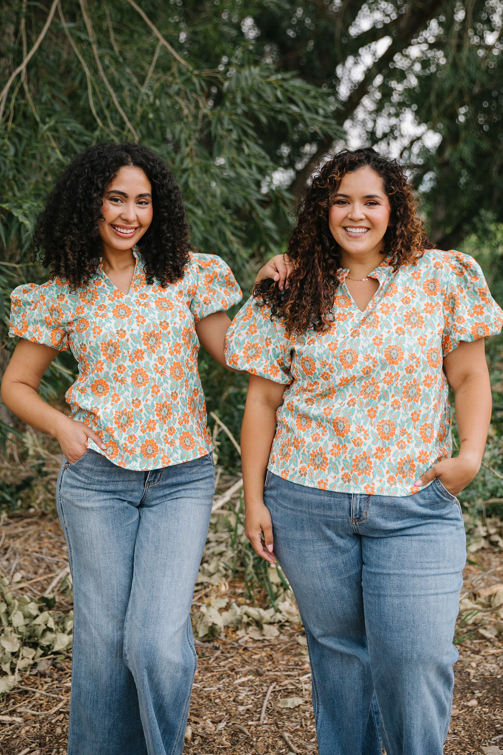 Christina Jacquard Top