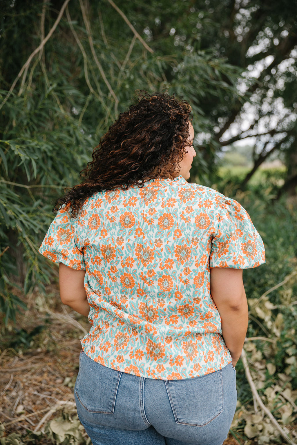 Christina Jacquard Top