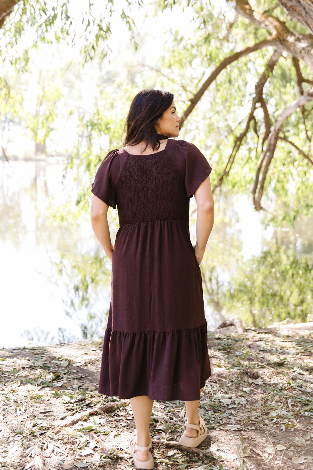 Zoe Midi In Brown