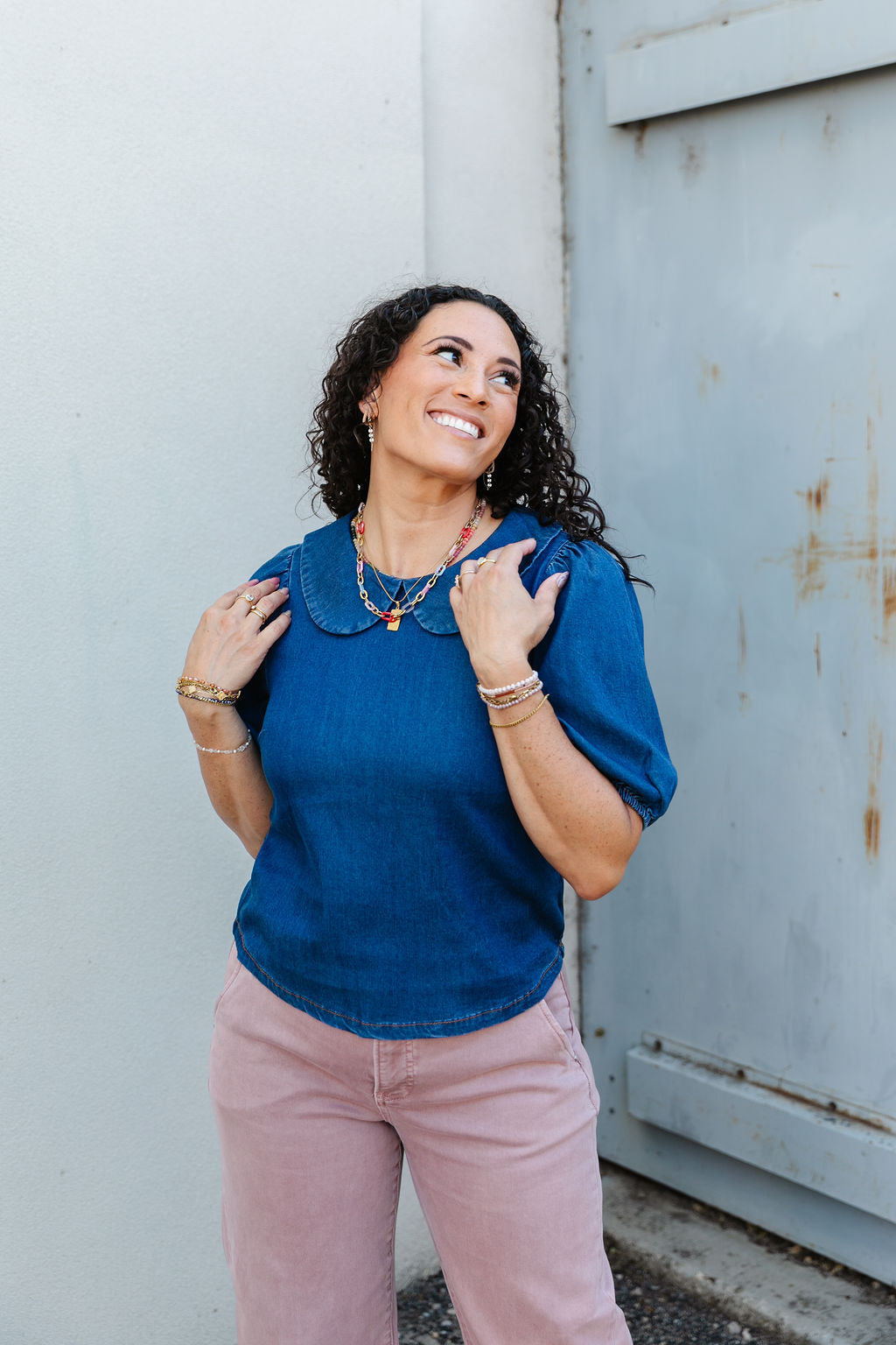 Starla Denim Top