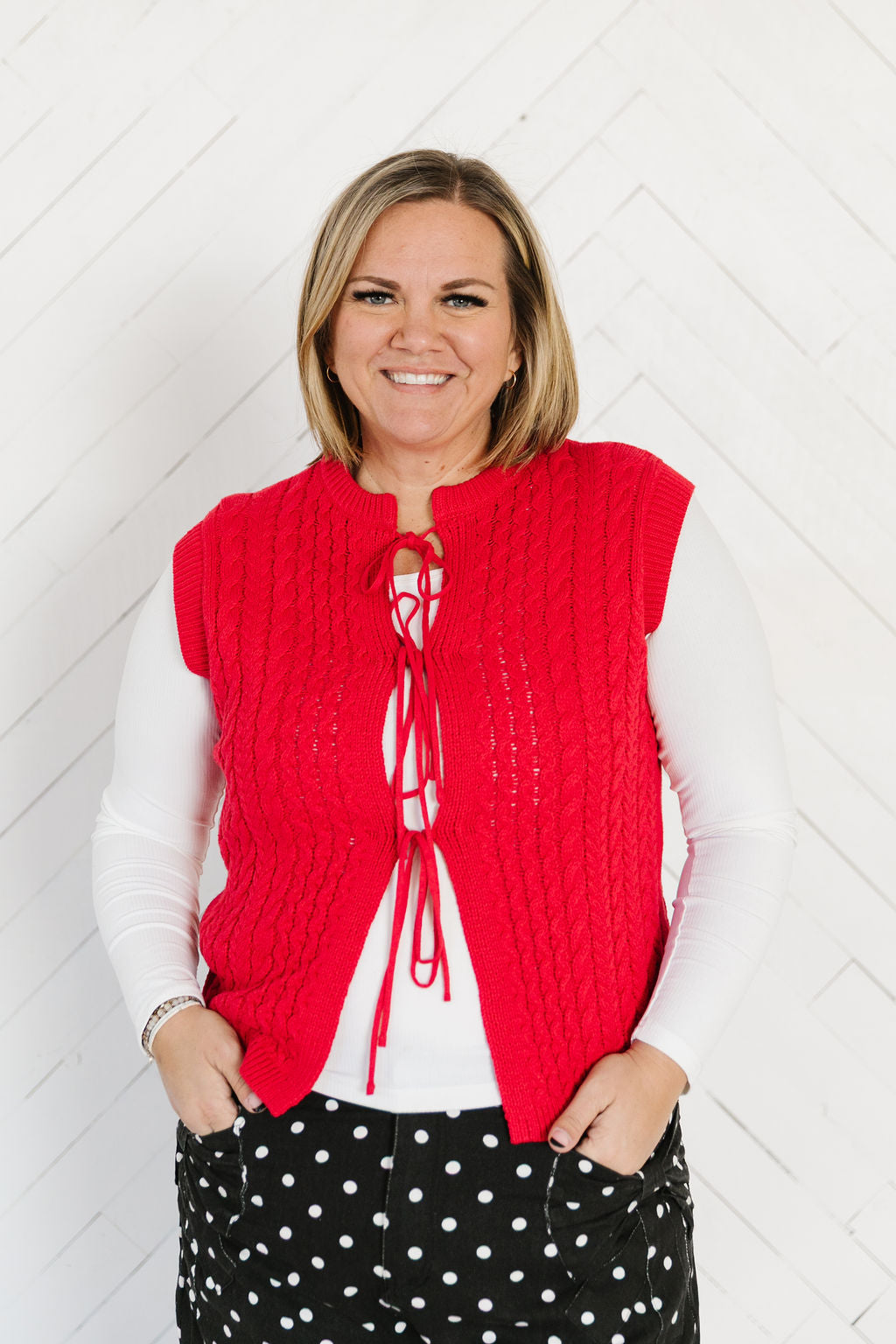 Flynn Cable Knit Vest