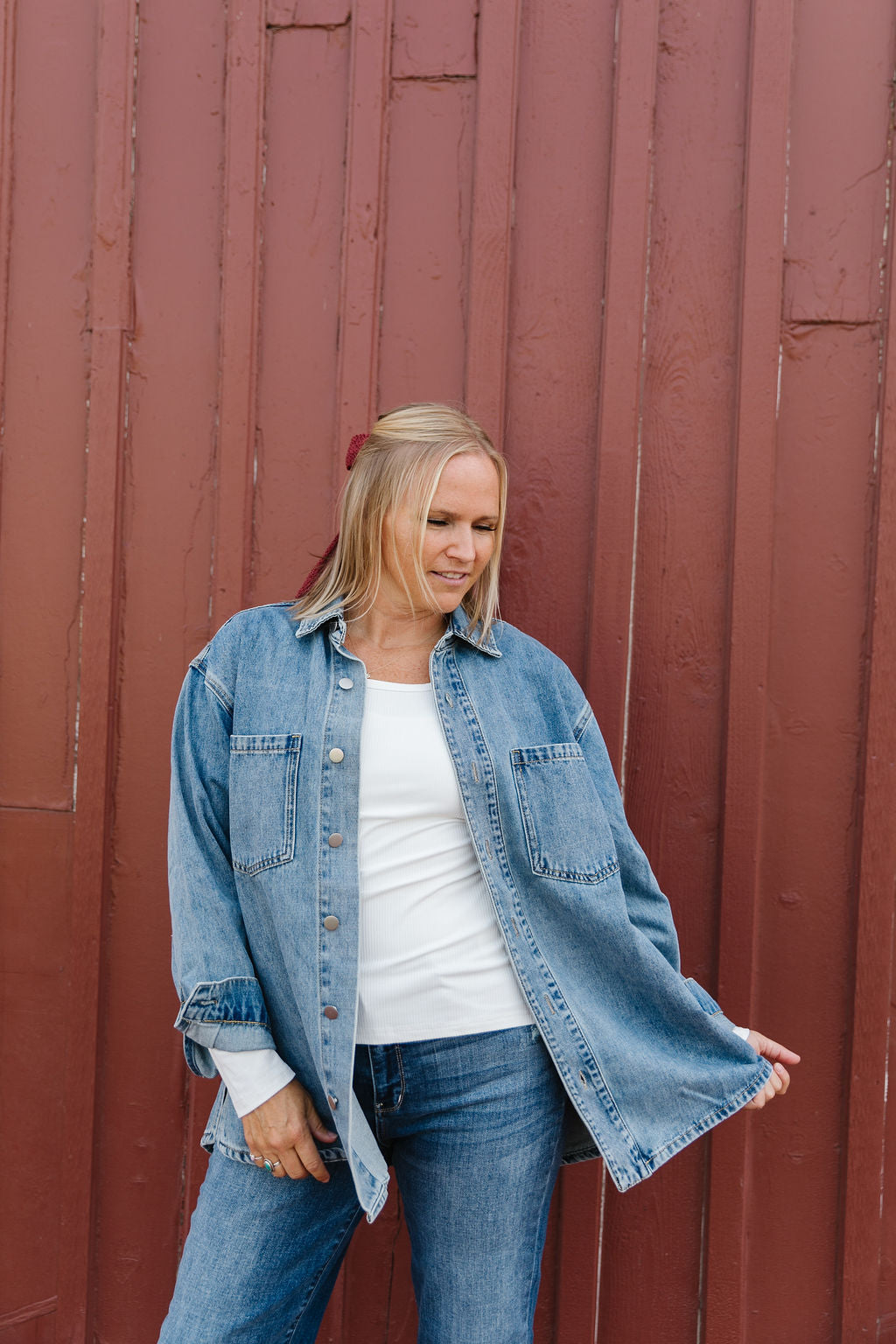 Oleana Denim Shacket